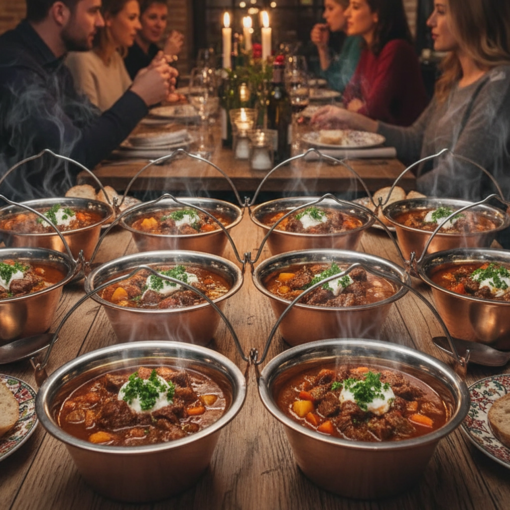 Nerezové mini kotlíky s medeným povrchom 12x